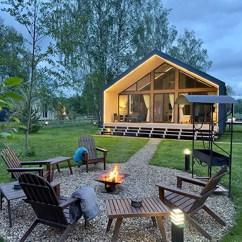 Дома Барн на турбазе Вазуза