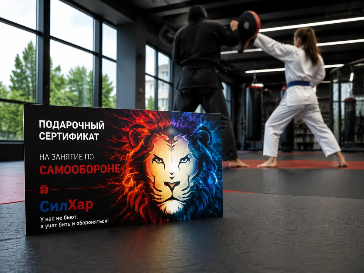 сертификат на занятие по самообороне